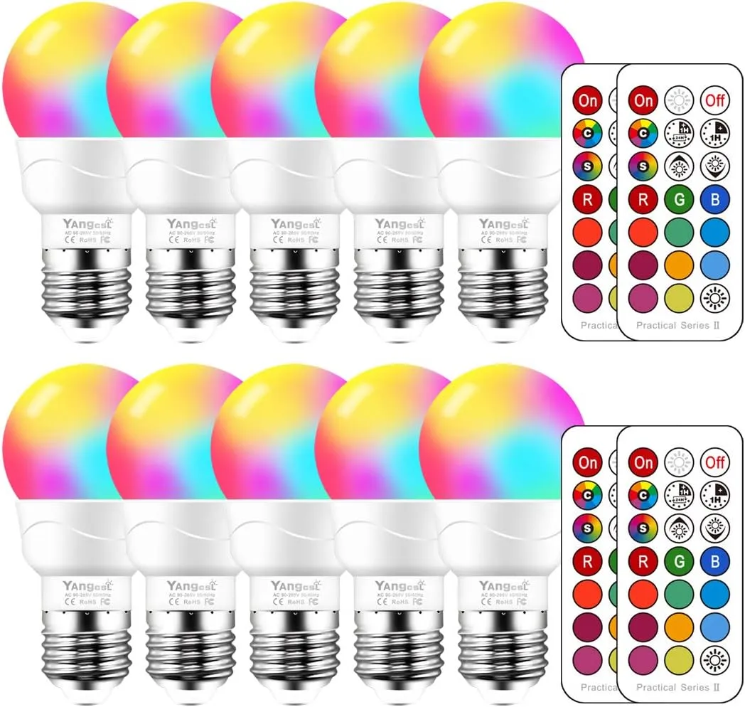 Bombillos Led Equivalentes A 40 W Bombilla Rgb 10 Unds