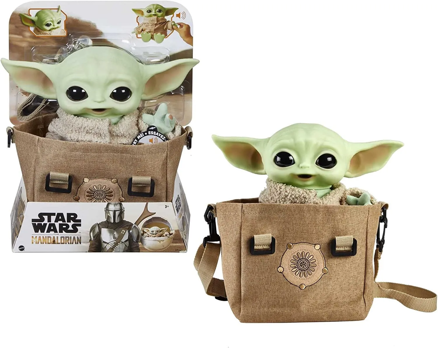 Muñeco Star Wars The Mandalorian Baby Yoda Maletín Con Sonidos