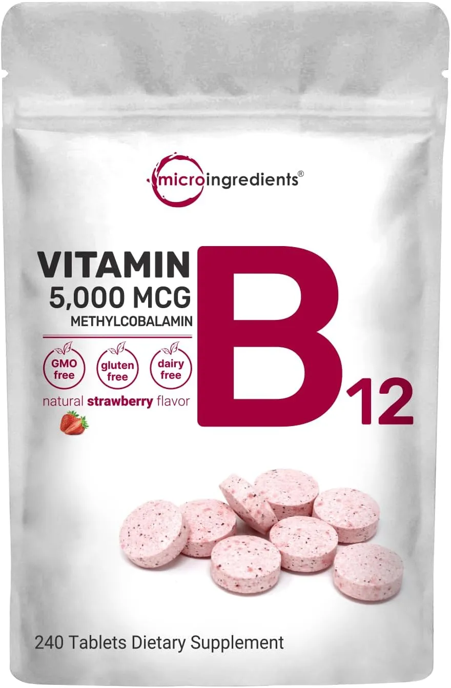 Vitamina B12 Sublingual 5000 Mc 240 Tabletas