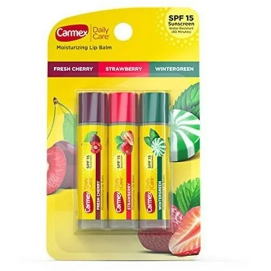 Carmex Classic Balsamo Labial Barra Sabores X 3