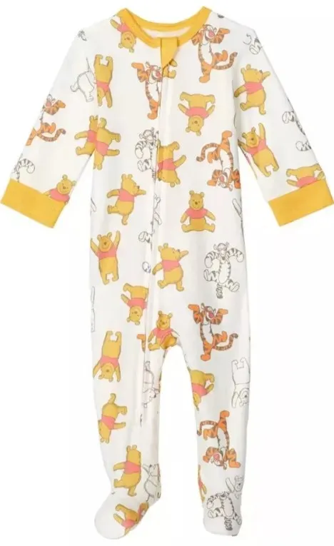 Pijama De Bebe Marca Disney Winnie Pooh Talla 18 Meses Pack 2