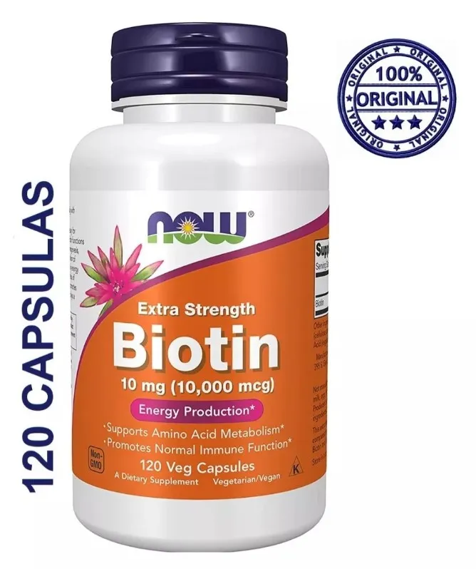 Now Biotina Biotin 120 Caps 