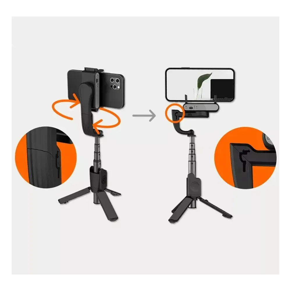 Hohem Isteady Q Estabilizador Facial Palo Selfi 4en1 Gimbal Negro