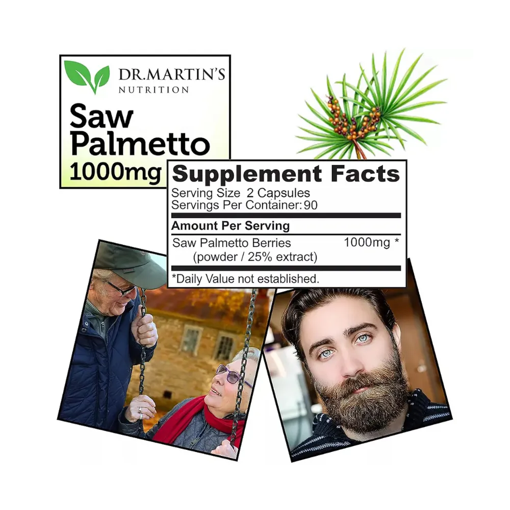 Dr Martins Saw Palmetto 1000 Mg 180 Caps