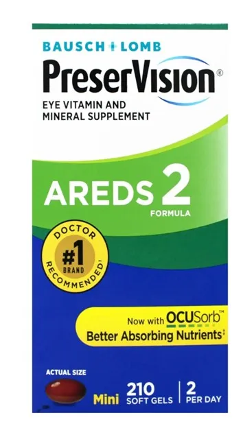 PreserVision Areds2 Suplemento Vitamínico Mineral Ojos 210 Softgels