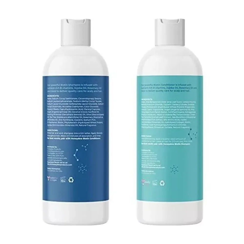 Shampoo Y Acondicionador Biotina Contra Caida Del Cabello