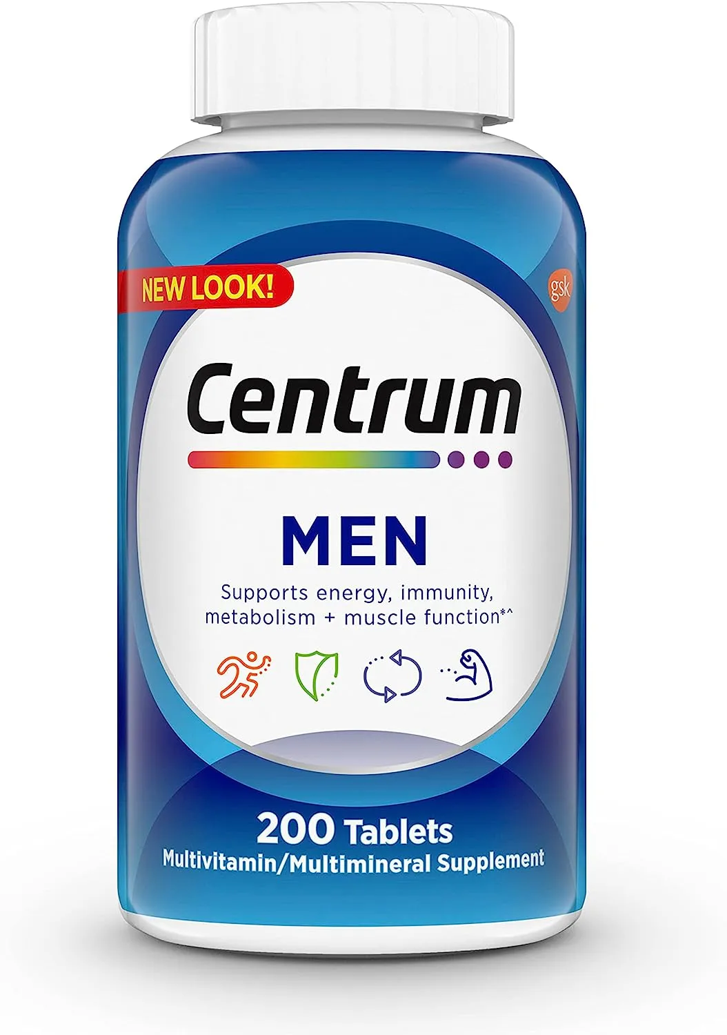 Centrum Hombre Multivitamínico 200 Tabletas