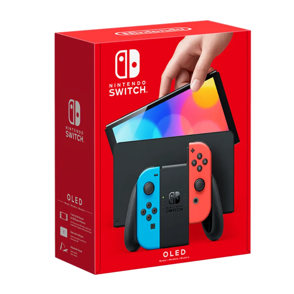 Consola Nintendo Switch - Conjunto Modelo Oled Azul Neón/Rojo Neón