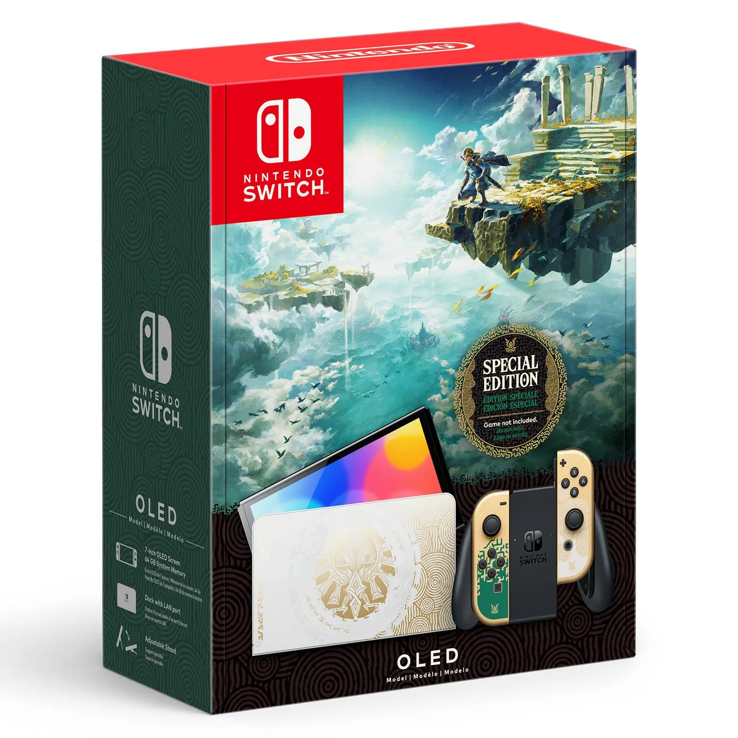 Consola Nintendo Switch OLED Model The Legend of Zelda: Tears of the Kingdom Edition 64GB
