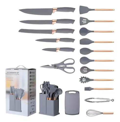 Set 19 Piezas Silicona Resistente Al Calor Utensilios De Cocina 19PZ