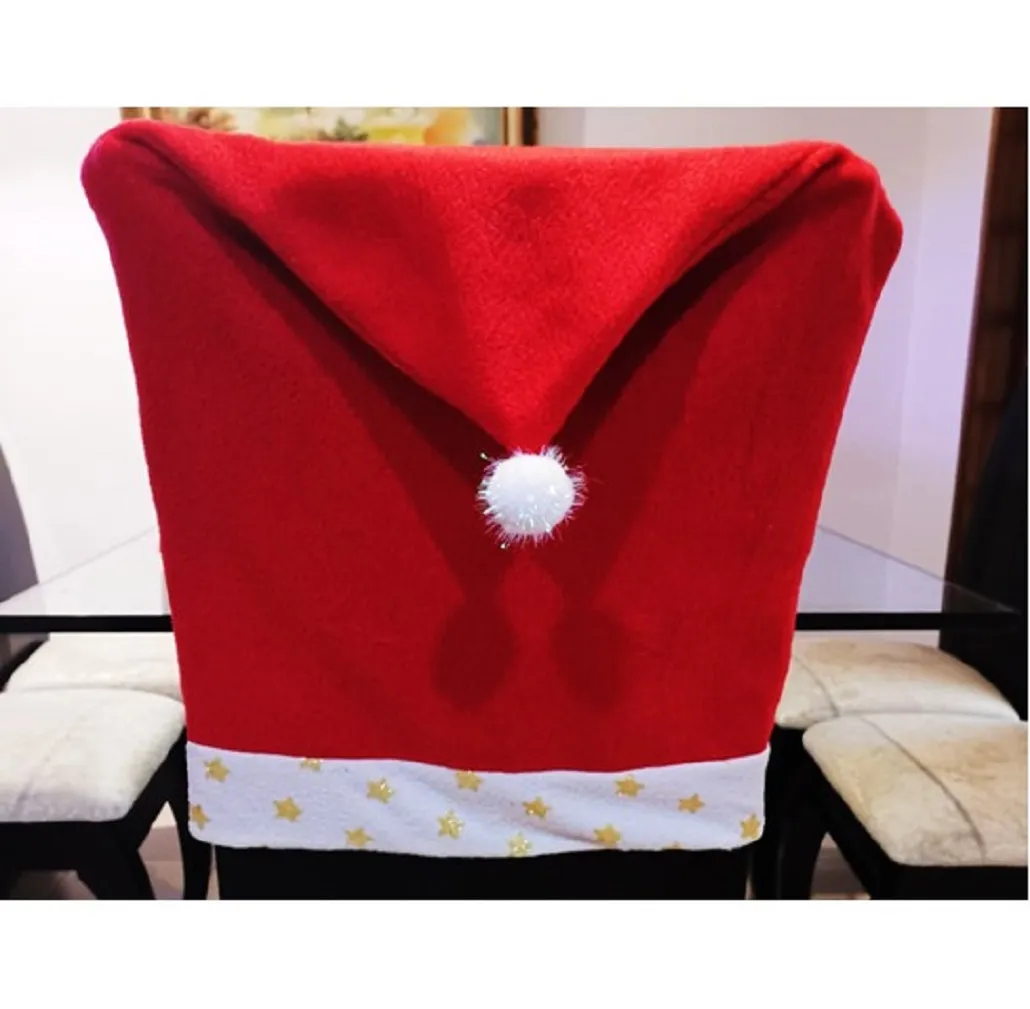 Espaldar De Silla Diseño Gorro De Navidad