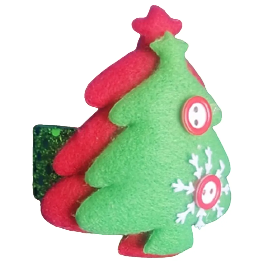 Accesorio Navideño 3 En 1: Pulsera, Servilletero Y Cortinero Diseño Árbol Verde