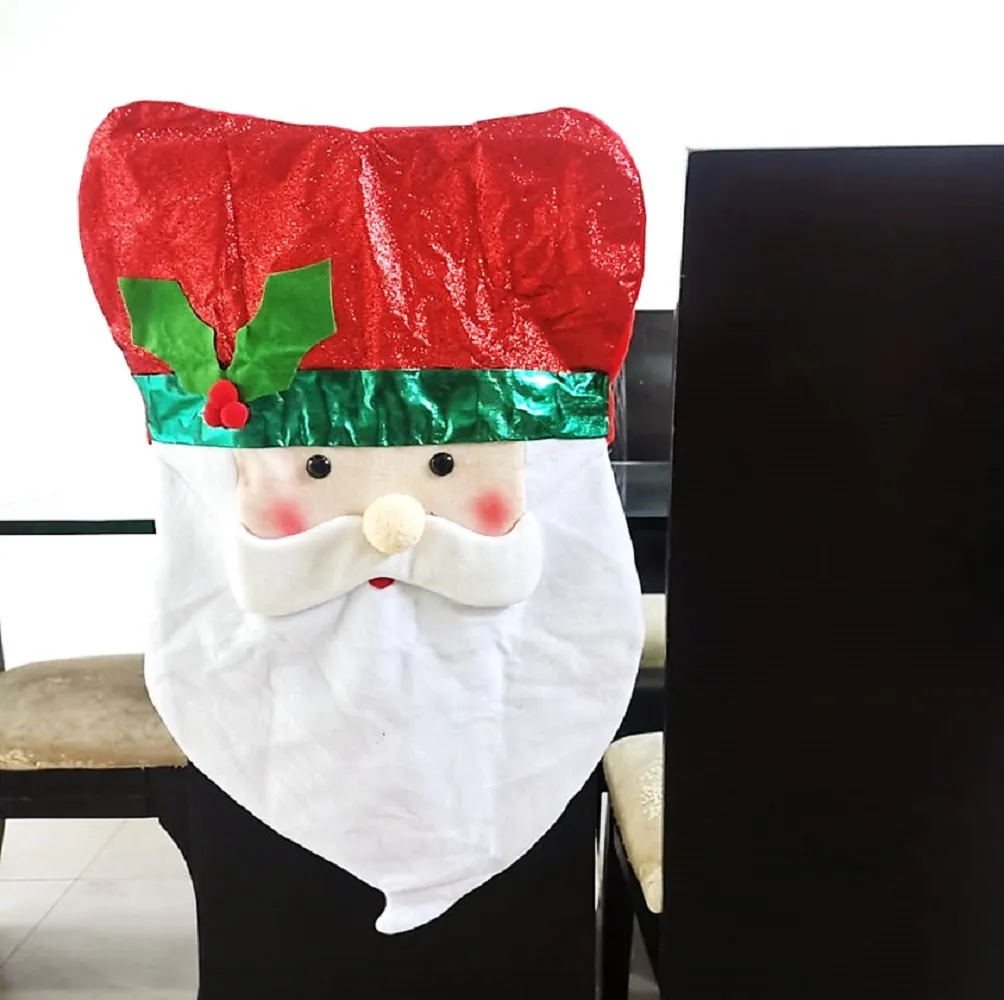 Espaldar De Silla Diseño Navideño Papá Noel