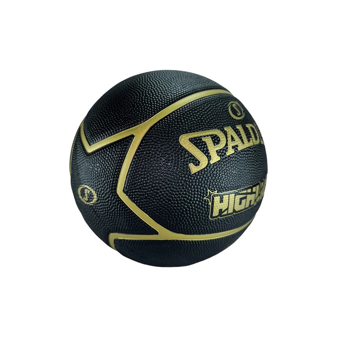 	 Balon De Baloncesto Basquetbol Original Spalding Highlight Dorado