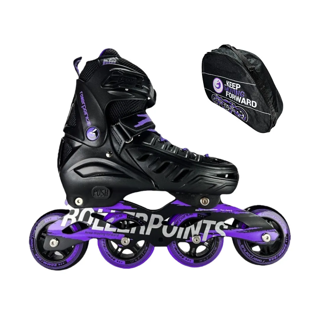 Patines En Linea Semiprofesionales Roller Points Ajustables Morado