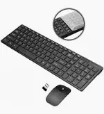 Combo Teclado Y Mouse Inalámbrico K06 Receptor Usb 