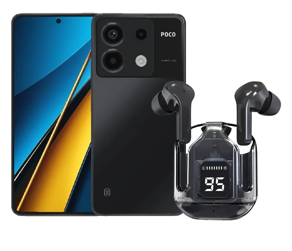 Celular Xiaomi Poco X6 256GB 8Ram  + Auriculares Negro 