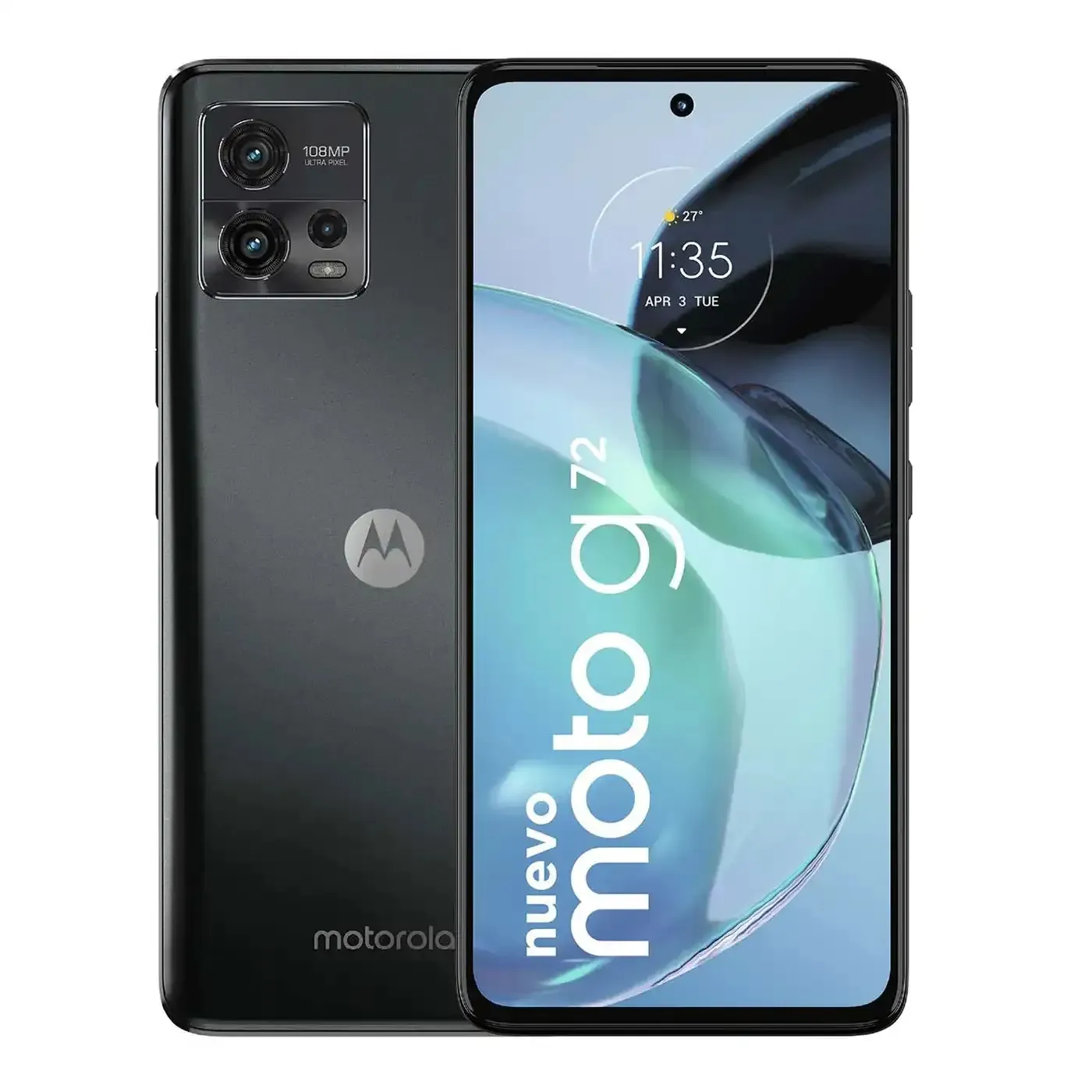 Celular Motorola G72  128GB 6Ram Negro+ Audífonos Bluetooth