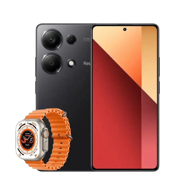 Celular Xiaomi Redmi Note 13 Pro 256Gb  8ram 200mp Color Negro + Reloj Smartwach Obsequio