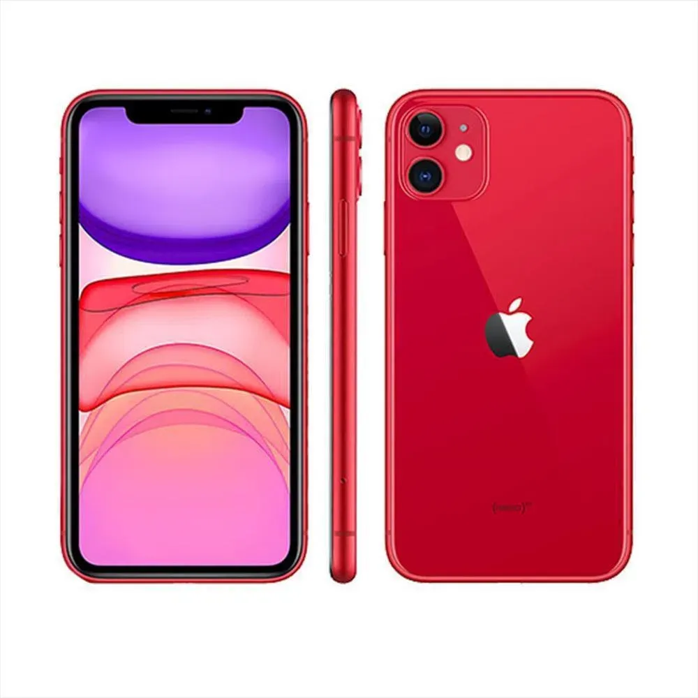 Celular Reacondicionado iPhone 11 64GB Rojo 12 Meses De Garantía + Cargador + Case