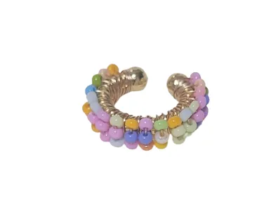 Earcuff Con Mostacilla De Colores