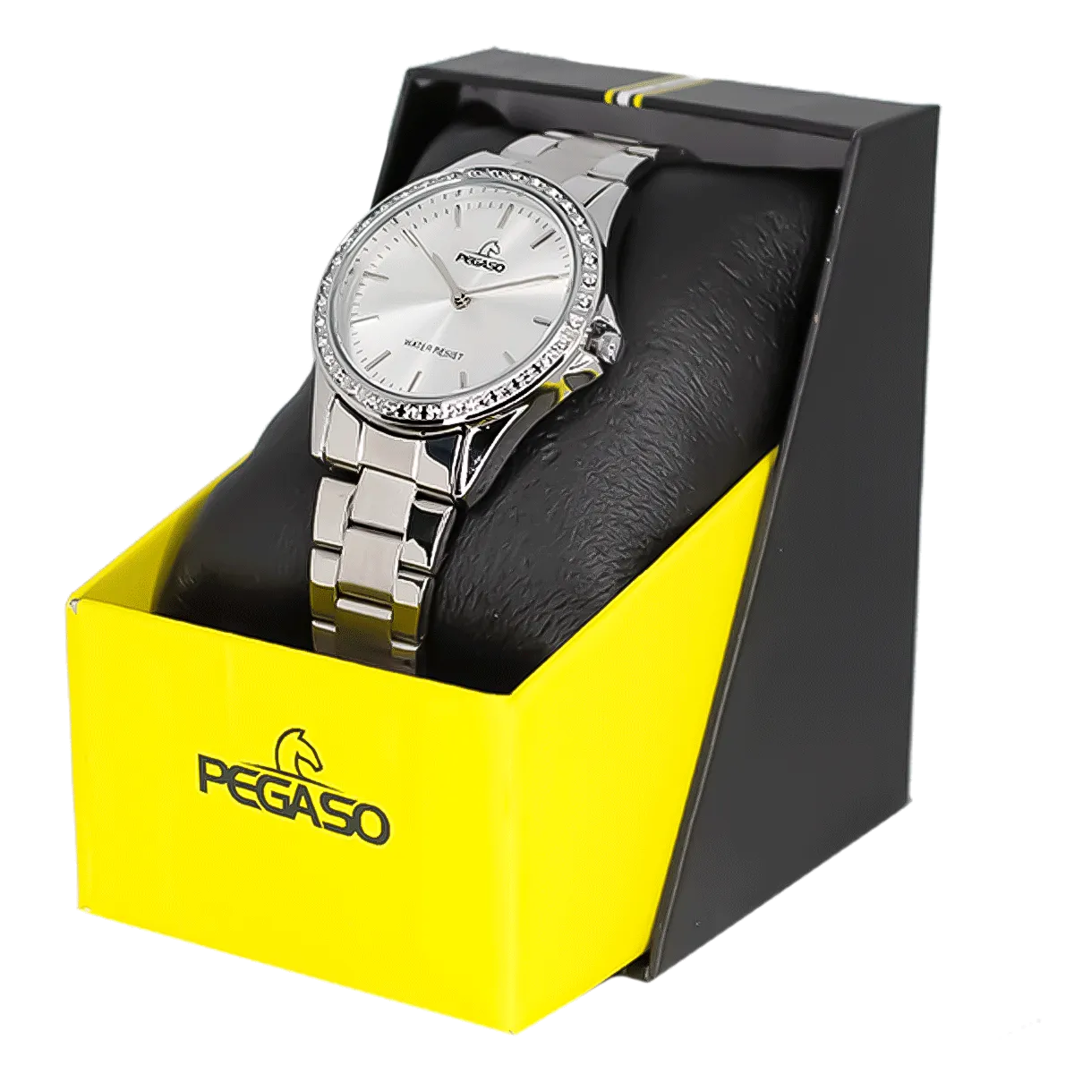 Reloj Pegaso Dama P6539S-072201A Pulso Acero Plateado