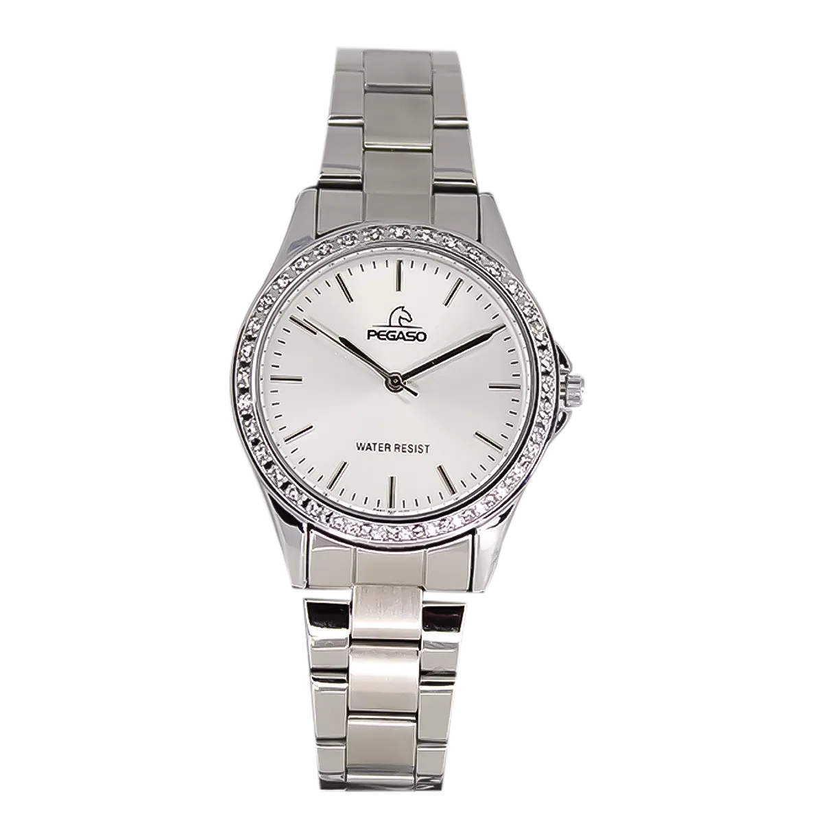 Reloj Pegaso P6539S-072201A Femenino - Dama - Mujer Metálico Plateado