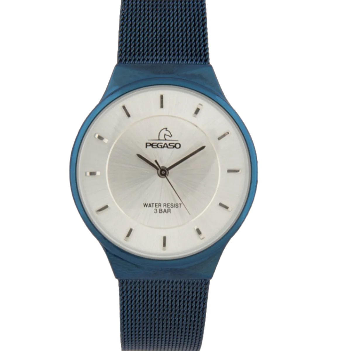 Reloj Pegaso Acero Malla  P6483DB-160701A Azul Dama Casual Femenino Mujer