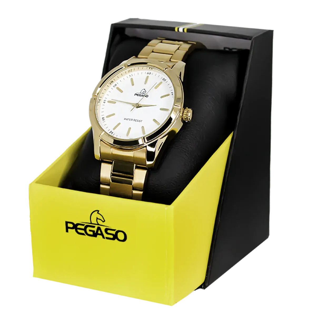 Reloj Pegaso Analogo Hombre P6491G-182261A Pulso Acero Dorado