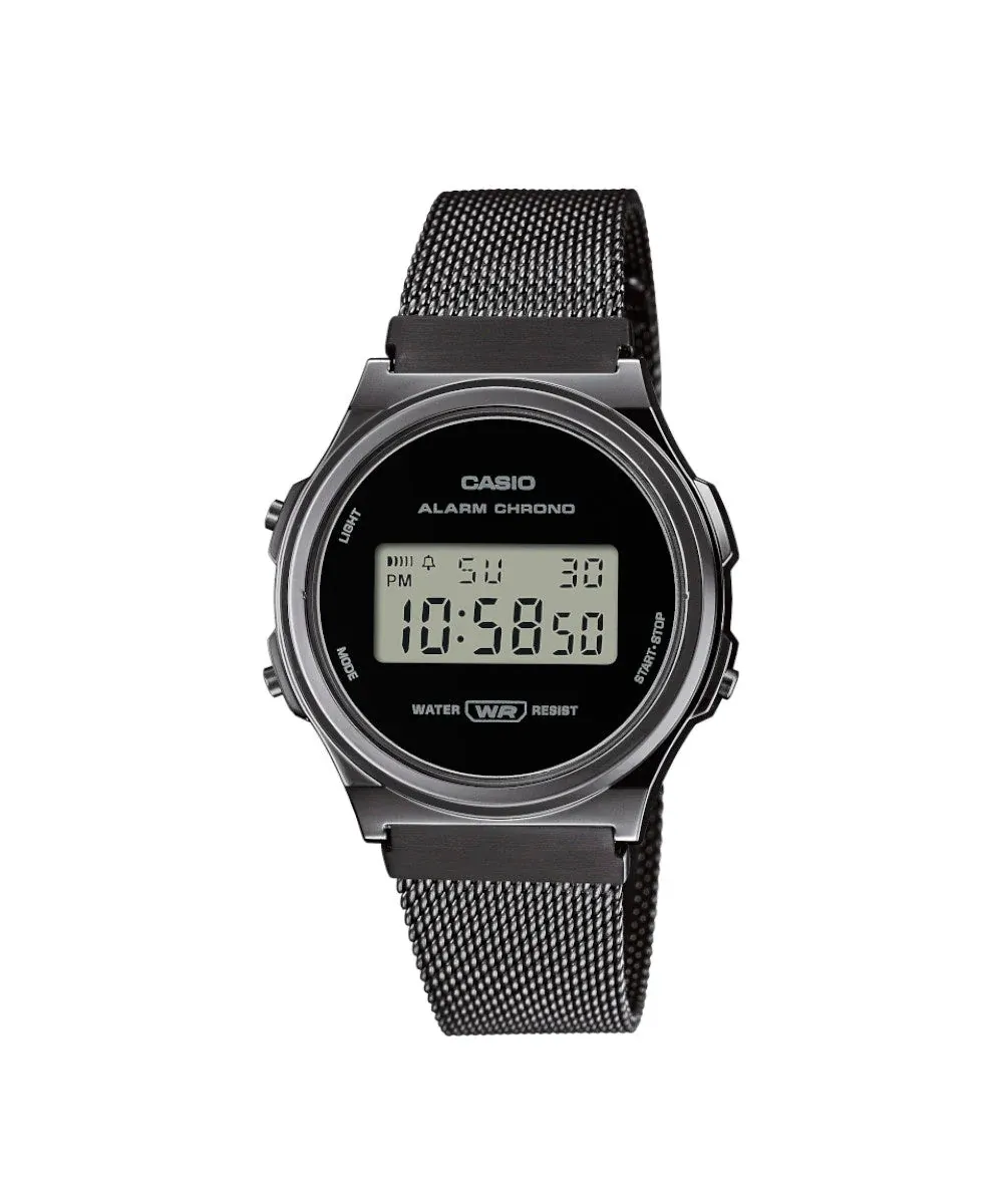 Reloj Casio Unisex Negro a171wemb-1adf Pulso Malla Dama Hombre