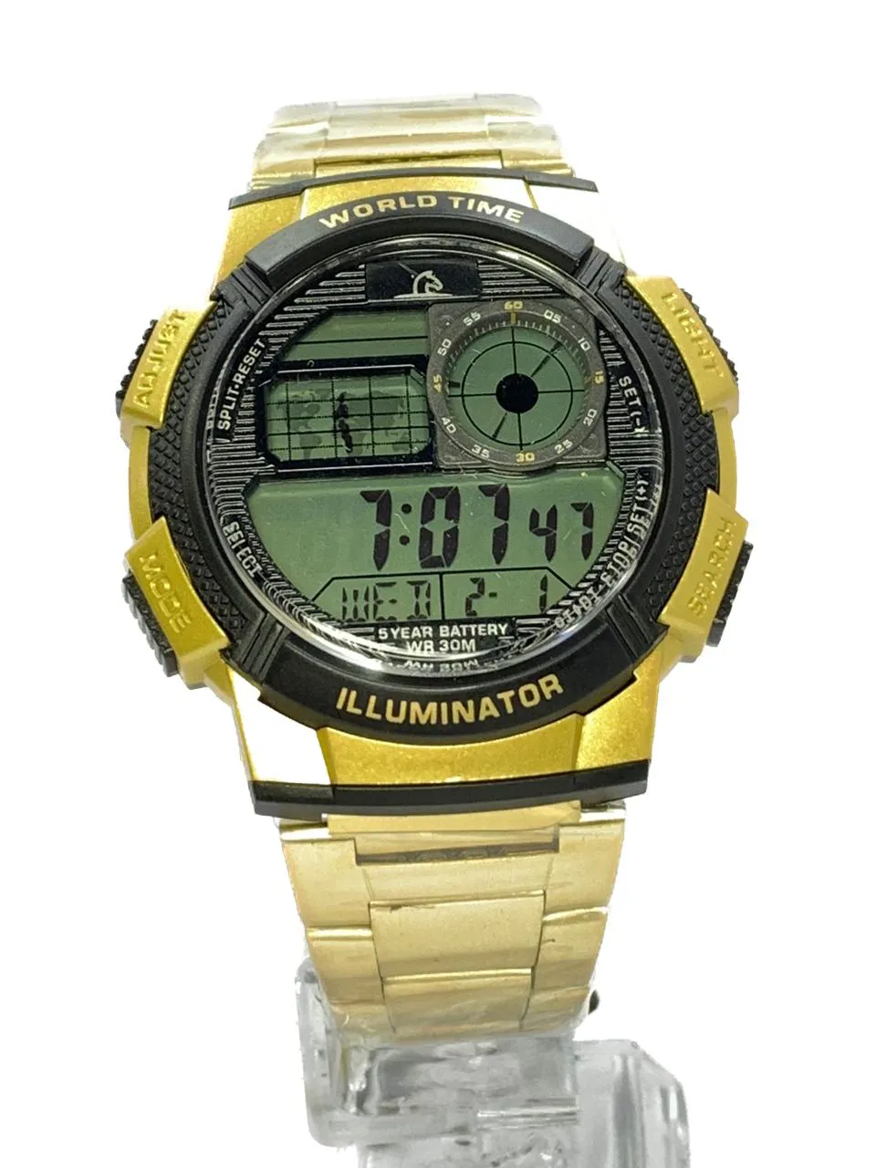 Reloj Pegaso P7011g m1801 Hombre Caballero Masculino Metalico Dorado