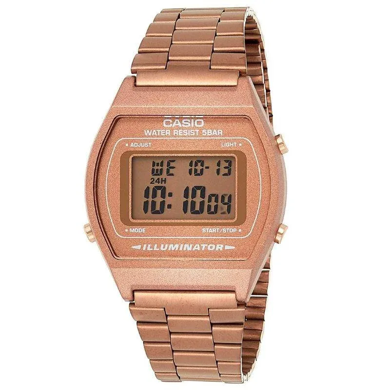 Reloj Casio Vintage Dama B640WC-5ADF Oro Rosa Mujer Digital