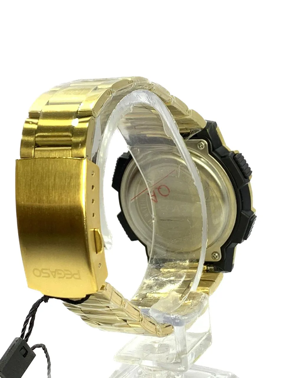 Reloj Pegaso Hombre Digital P7011G-M1801 Pulso Acero Dorado