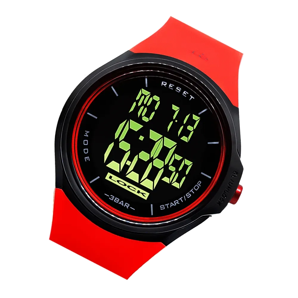 Reloj Pegaso Hombre Digital Touh P1839-0601 Pulso Rojo