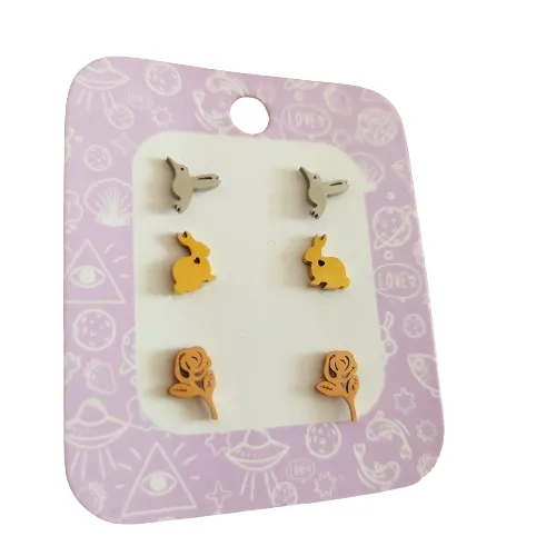 Set Topitos Conejito, Ramita, Aves