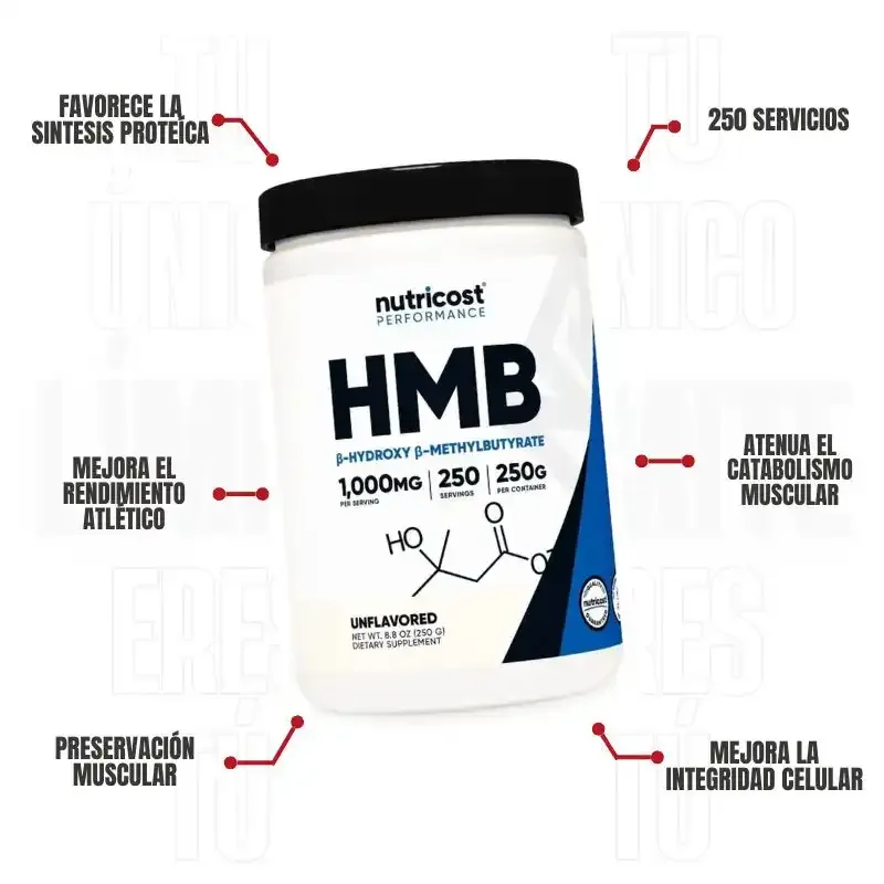 Hmb 1000 Mg 250 Servicios Nutricost