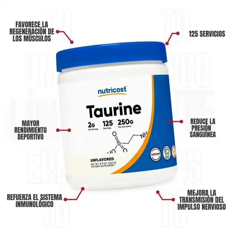 Taurina 2g 125 Servicios Nutricost