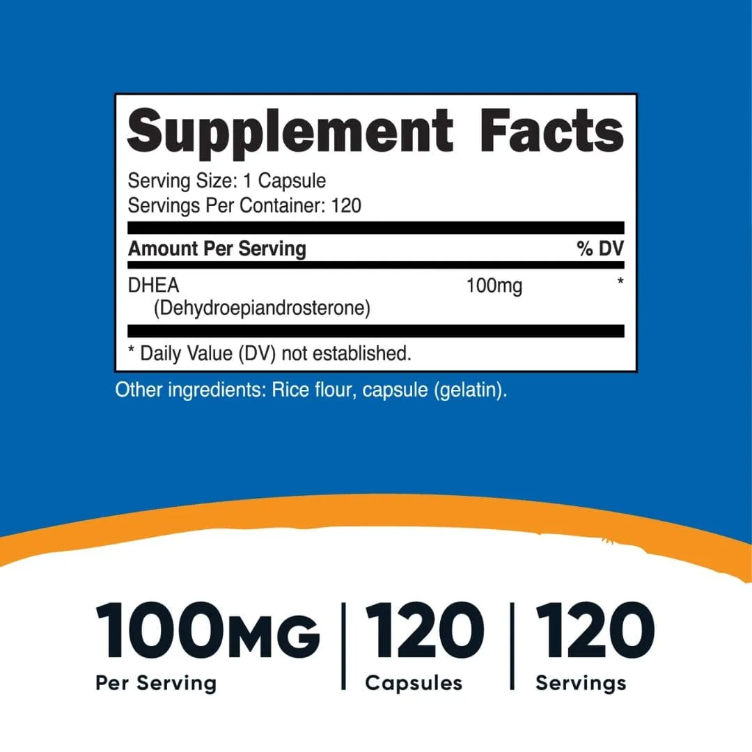 Dhea 100 Mg 120 Capsulas