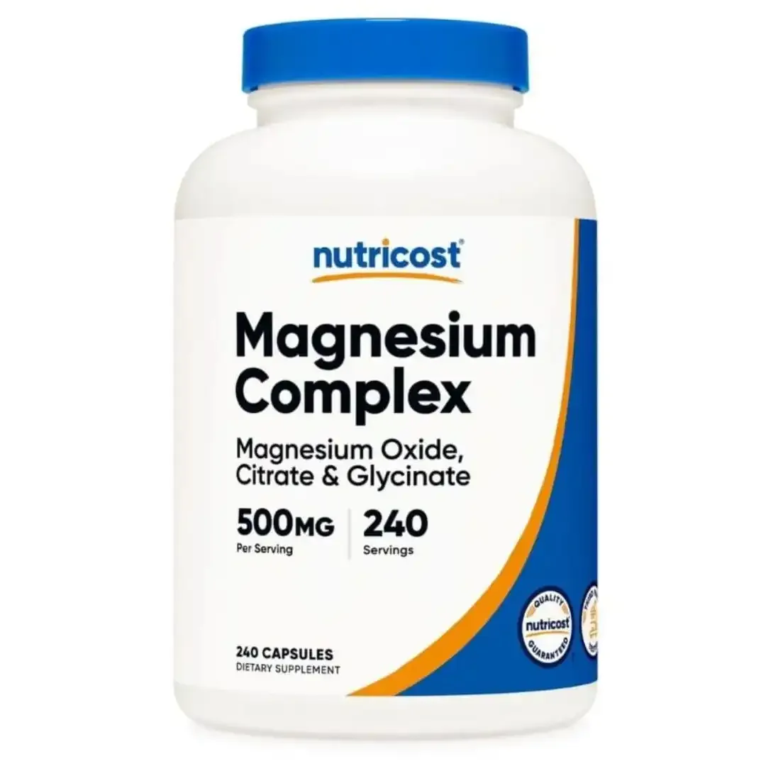 Magnesio Complex 500 Mg 240 Capsulas Nutricost