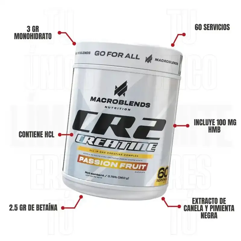 Cr2 Creatine 60 Servicios Piña Colada