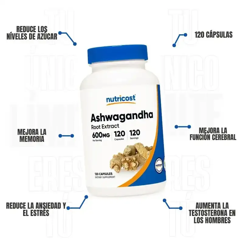 Ashwagandha 120 Capsulas Nutricost