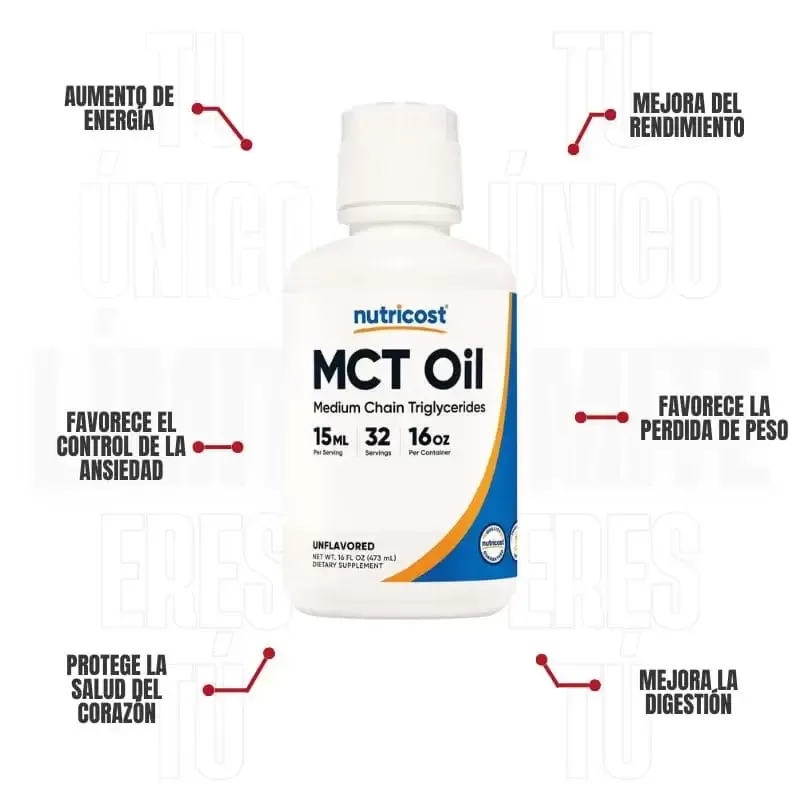 Mct Aceite Liquido 16 FL Nutricost