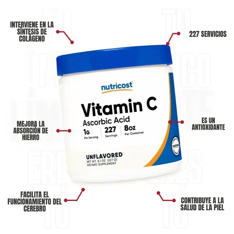 Vitamina C 227 Gr Nutricost