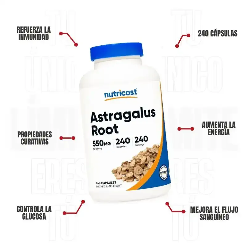 Astragalus 240 Capsulas Nutricost