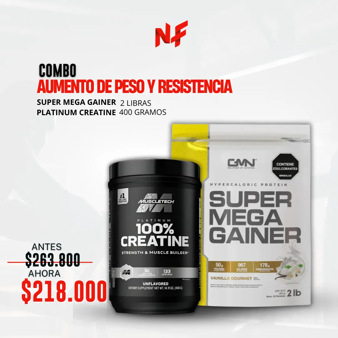 Combo Aumento De Peso Y Resistencia