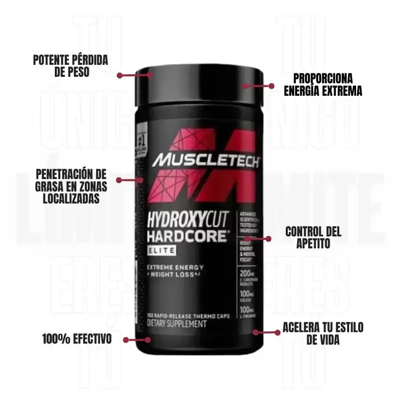 Hydroxycut Hardcore Elite 100 Capsulas