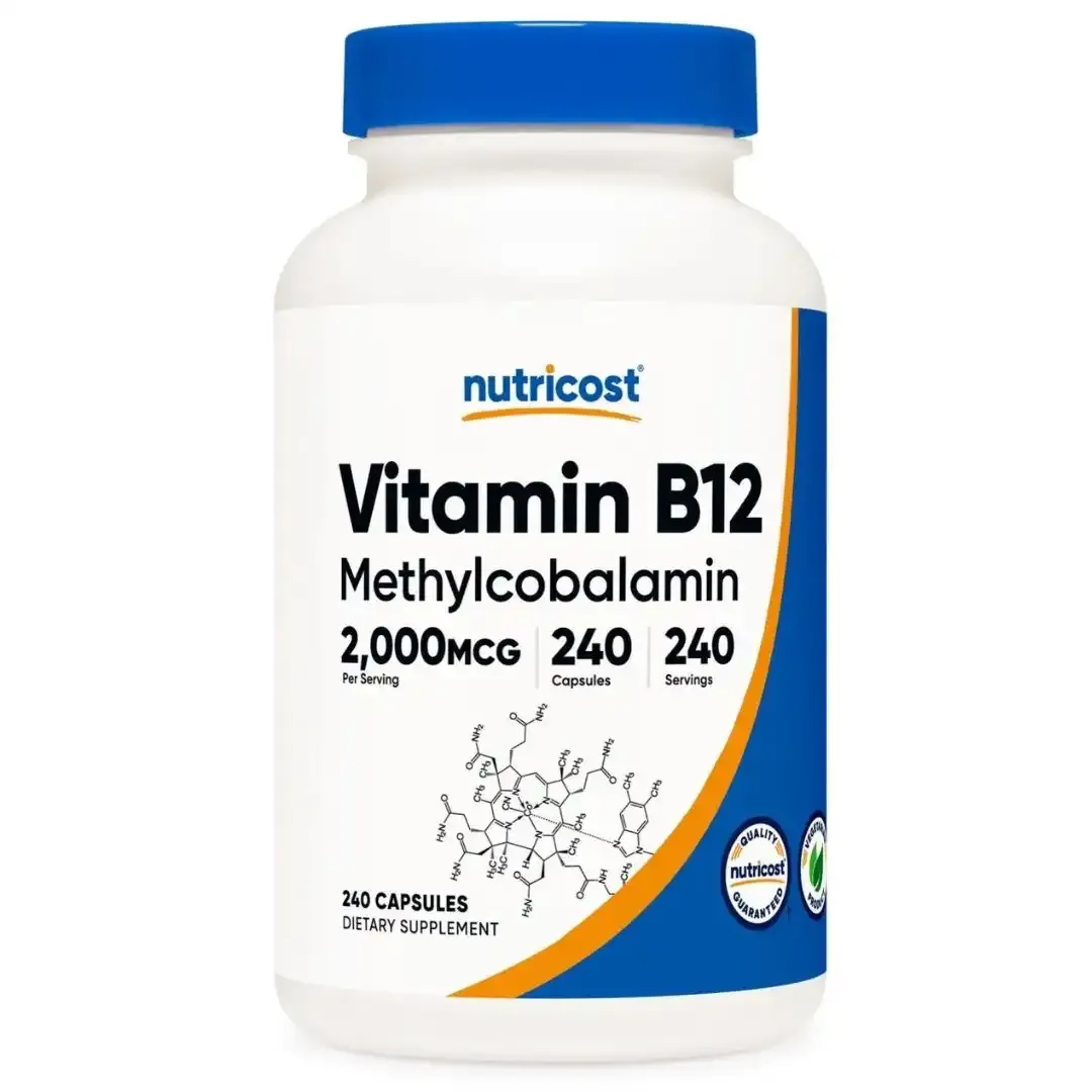 Vitamina B12 2000 Mcg 240 Capsulas Nutricost 