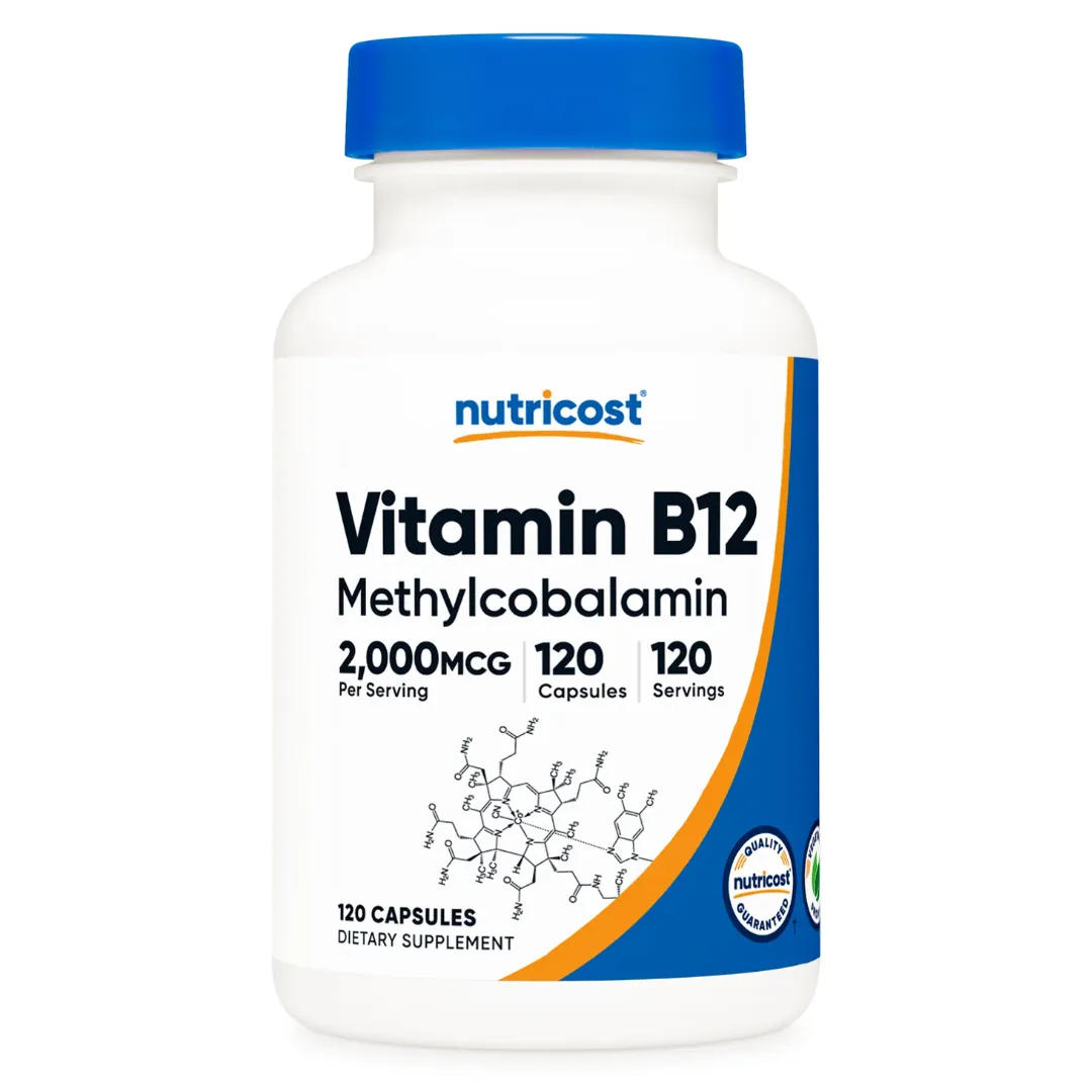 Vitamina B12 2000 Mcg 120 Capsulas Nutricost 