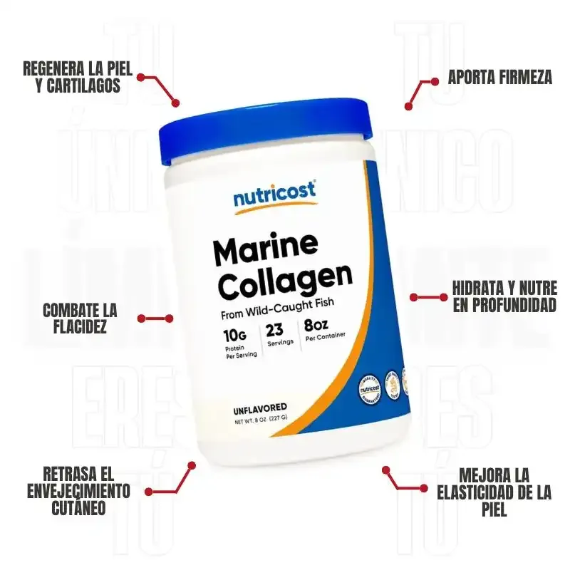 Colágeno Marino En Polvo 23 Servicios Nutricost