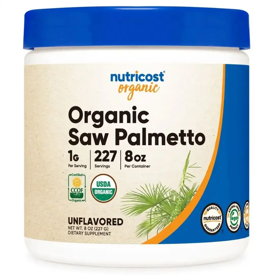 Saw Palmetto Polvo Organico 8 Onzas Nutricost